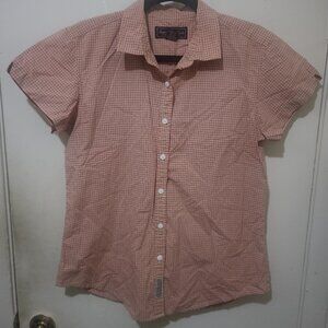 Abercrombie & Fitch Y2K Plaid Button Up Top Size Large FINAL